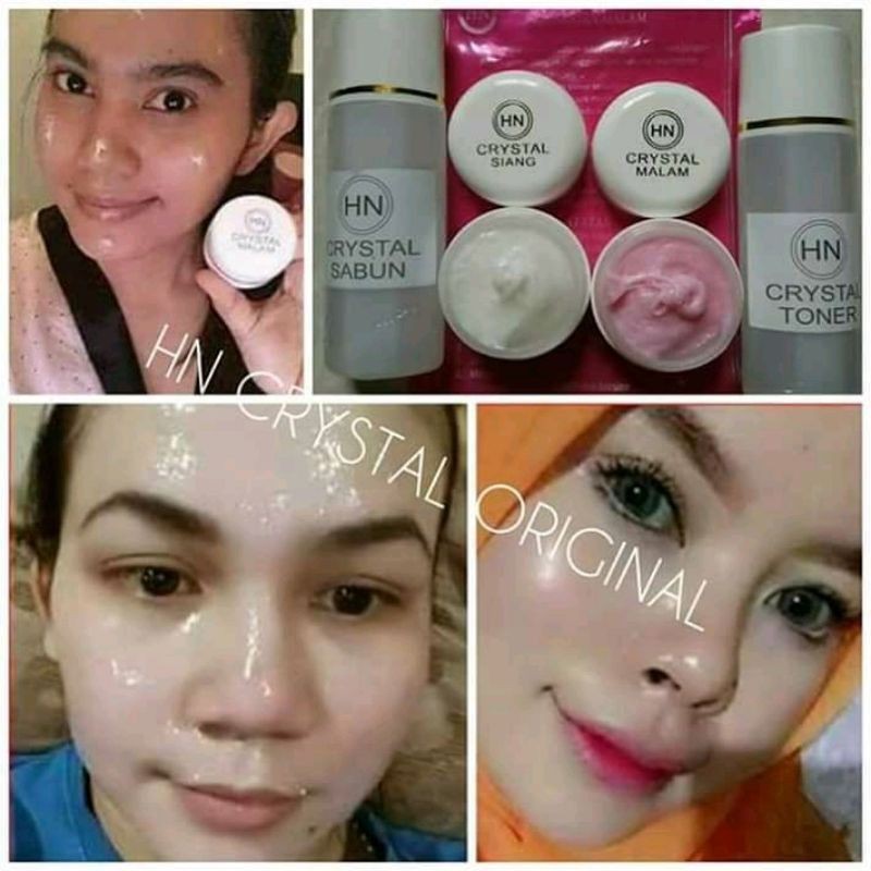 Paket Glowing HN CRYSTAL wajah cerah bersih cantik