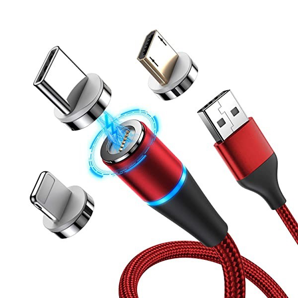 LS-X29 - 3 in 1 Magnetic USB Charging Cable - QC3.0 Support - 1.2M - Kabel Charger Magnetik QC3.0