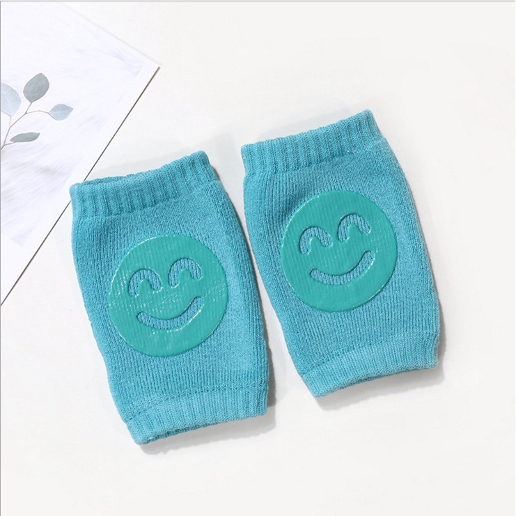 Pelindung Lutut Bayi Anti Slip Protector Baby Knee Pads Pelindung Lutut bayi Merangkak Baby Kneepad Motif Smile