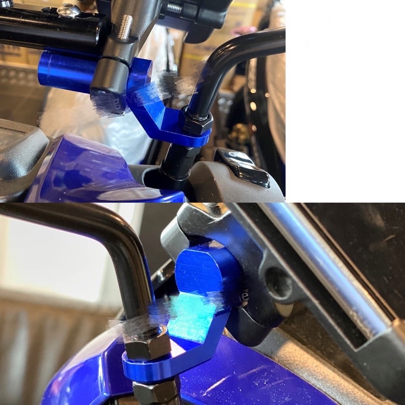 Extension Bar Bracket Lubang 4mm 6mm Motor Side Mirror Universal Adaptor Phone Holder Spotlight GoPro