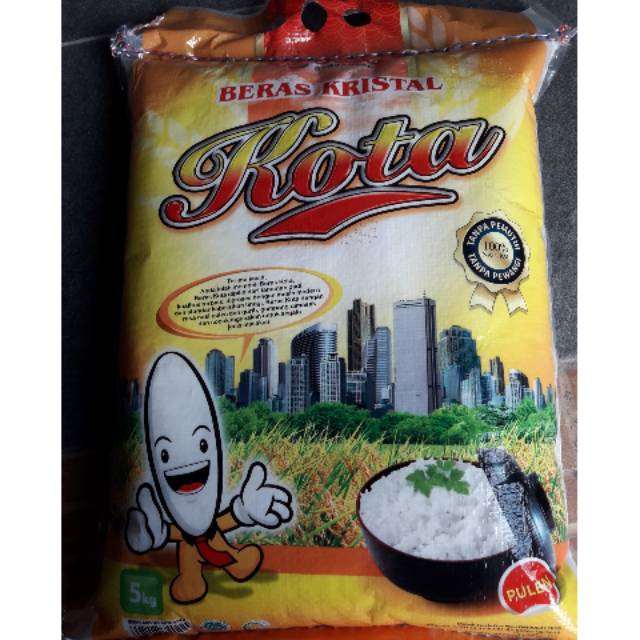 Beras Kota 5 Kg Beras Pulen Cap Kota Indonesia