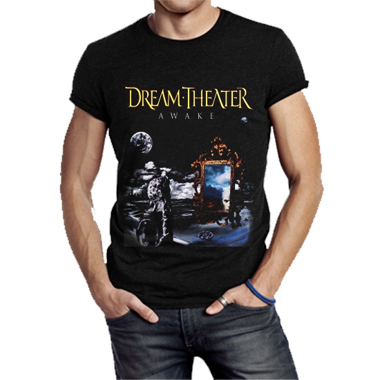 Kaos Dream Theater Awake Tshirt Casual Unisex T-SHIRT Bahan Katun TERBARU