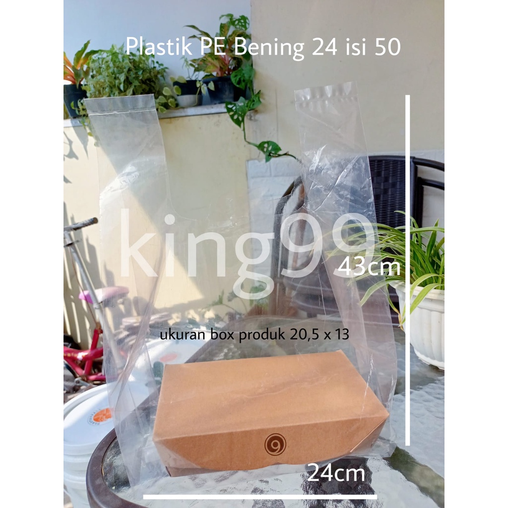 Kresek Bening PE ukuran 24 PARTY / Kantong Plastik Bening PE PARTY 24/ Plastik Bening PE 24 PARTY