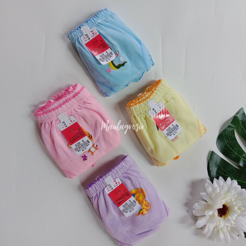 Lusinan 12 PCS Celana Dalam Anak Perempuan Polos lucu