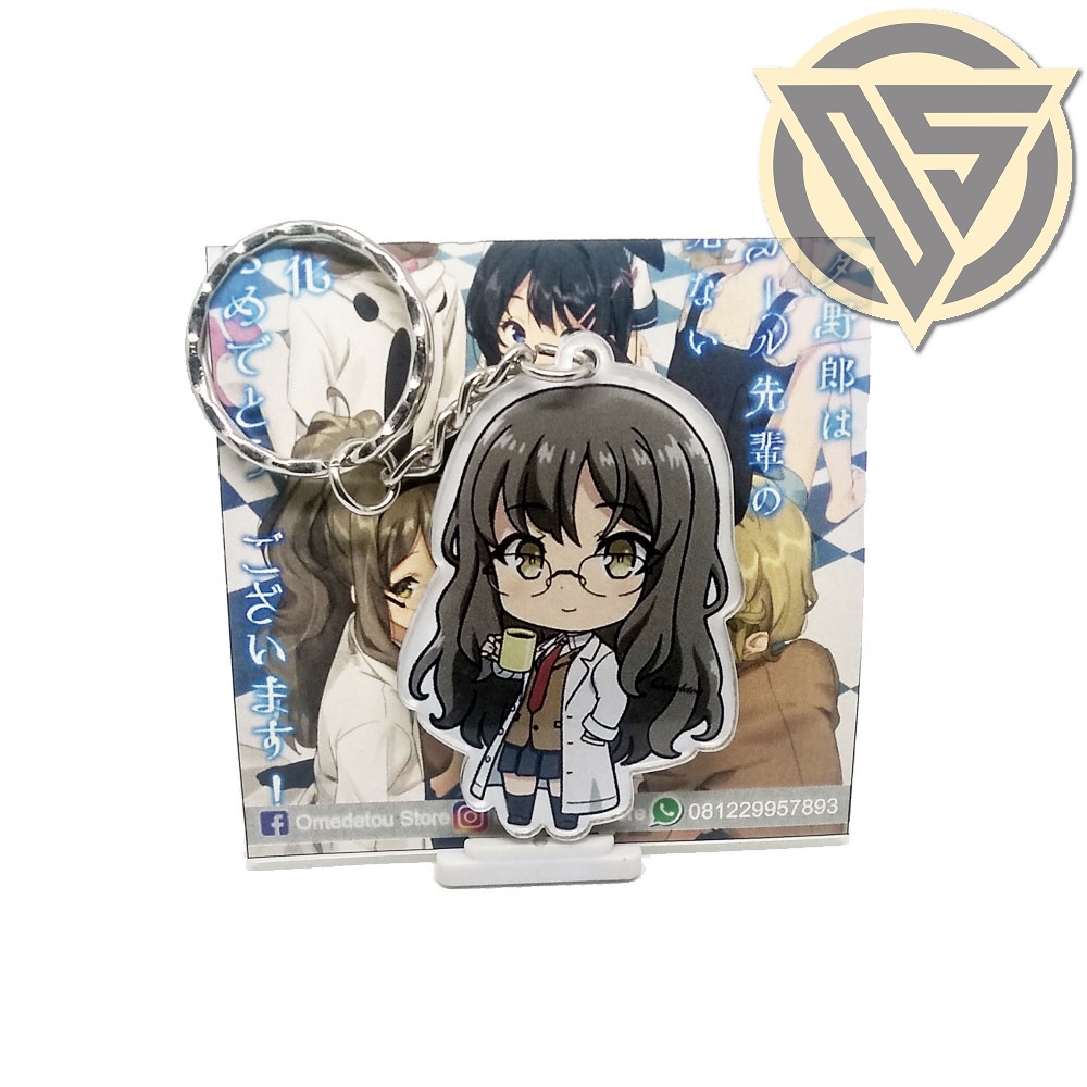 Gantungan Kunci Anime Seishun Buta Yarou wa Bunny Girl Senpai - Rio Futaba