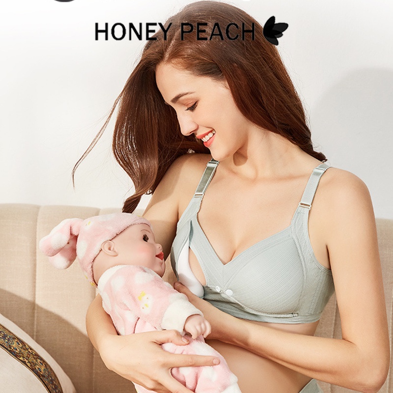 BRA Menyusui Bahan Katun Busa Tipis Maternity Nursing Bra Tanpa Kawat