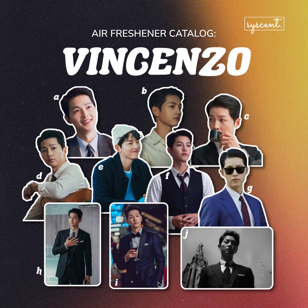 SYSCENT Air Freshener Oppa Vincenzo Cassano / Song Jong Ki (Parfum Mobil / Pewangi Ruangan)