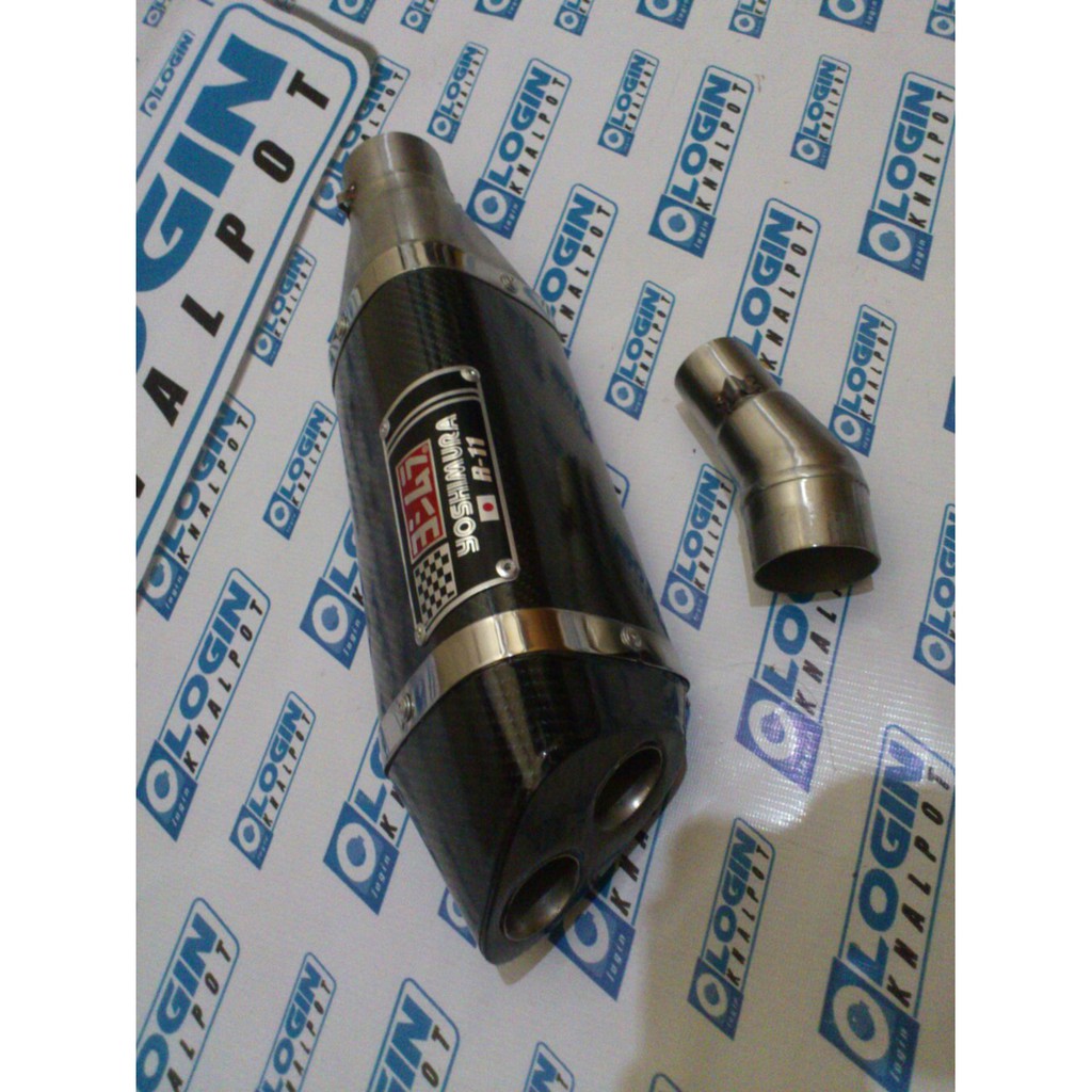 Knalpot Ninja 250fi/Karbu Slip On yoshimura r11 2 lubang