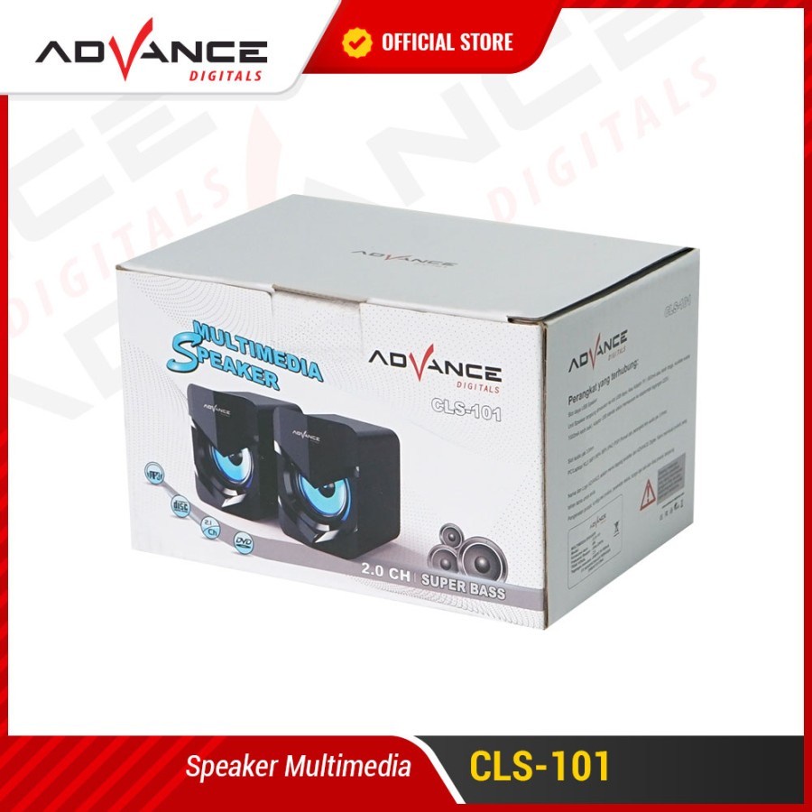 Advance Speaker Multimedia CLS-101 Super Bass 2.0 Channel speaker NEW