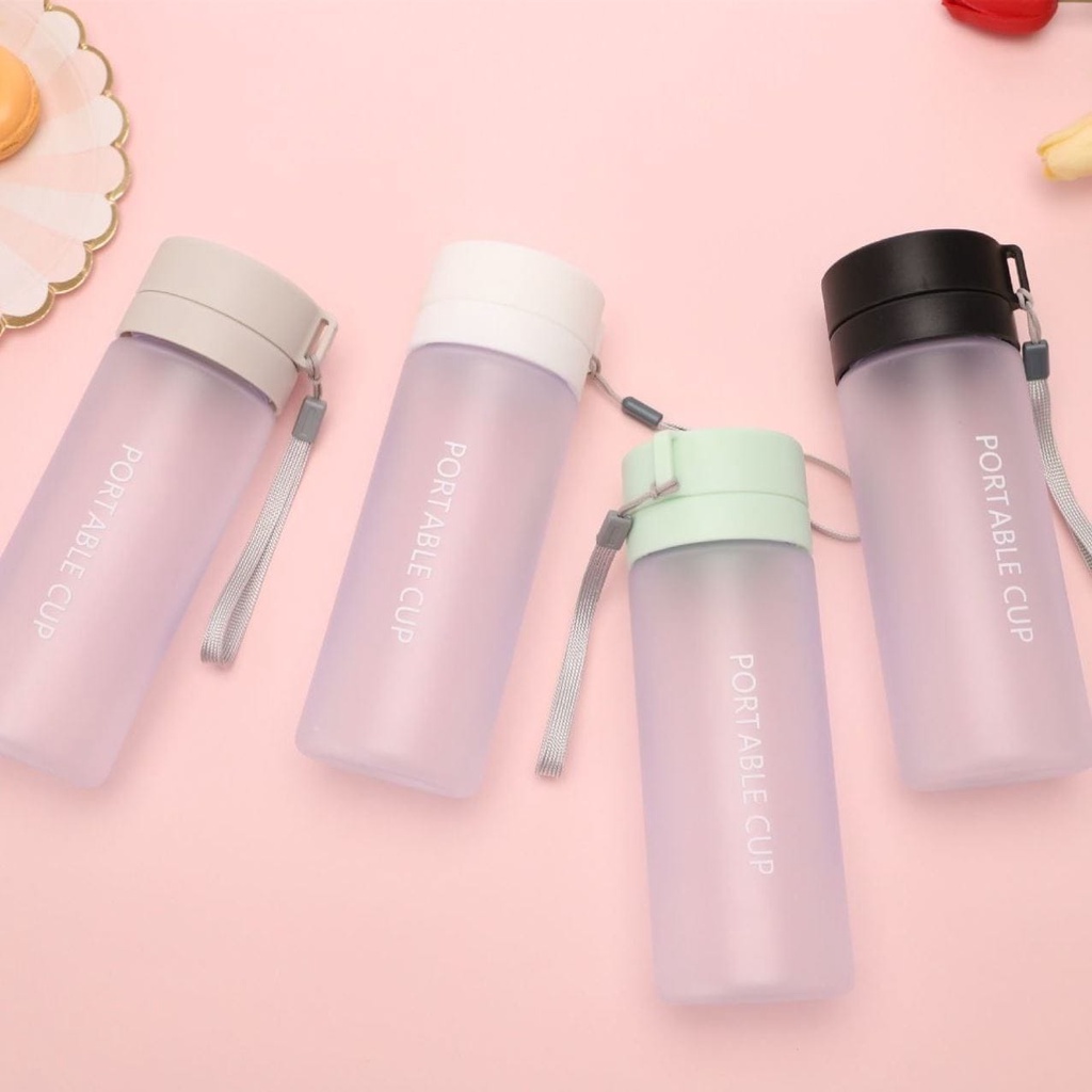 FREE BUBLE WRAP - Botol minuman 600 ML Portable Cup import - Botol minum murah High Quality