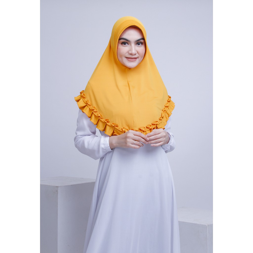 HIJAB INSTAN DEWASA ASHILA / JILBAB BERGO JERSEY TERBARU / JILBAB INSTAN POLOS PET / JILBAB LANGSUNG PAKAI