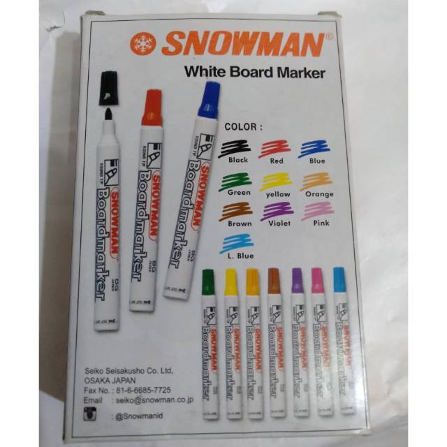 

Spidol Snowman White Board Marker (@1 buah)
