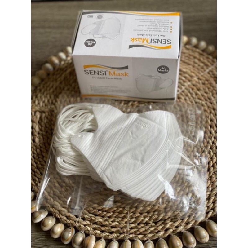 Masker Sensi Duckbill Facemask 3Ply Original Putih