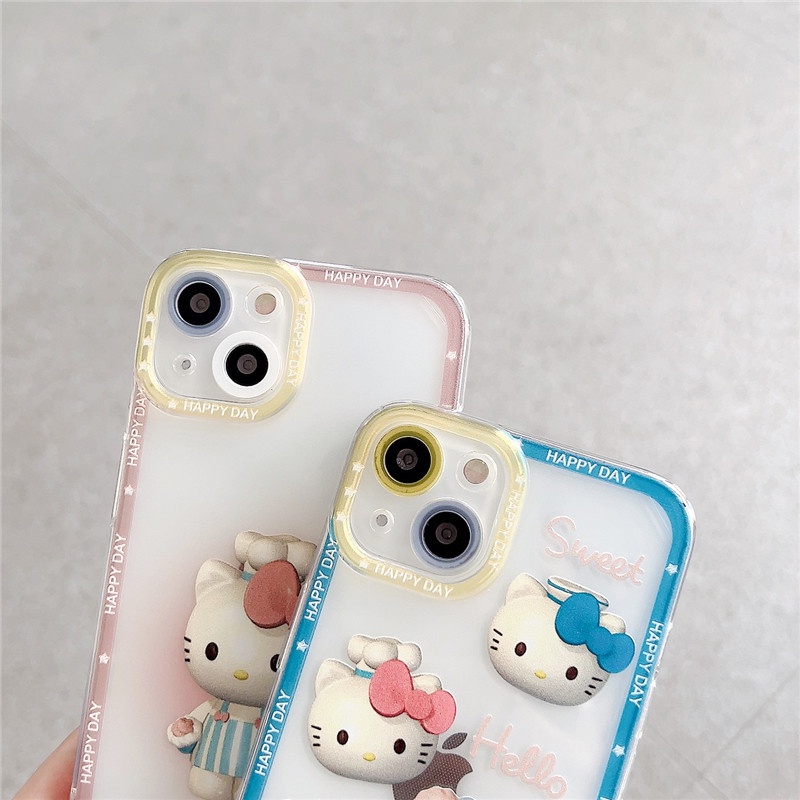 Case Bahan Tpu Motif Kartun Kucing Untuk Iphone 11 Pro Max X Xr Xs Max 7 8 Plus Se 2020 12 Pro Max 12 Mini 13 Pro Max 13 Mini