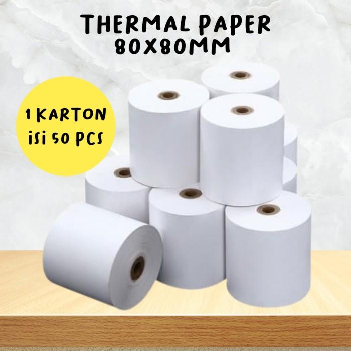 

Kertas Struk Paper Roll Termal Paper Register Roll Uk 80X80Mm 1 Karton