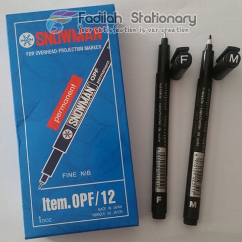  PULPEN  GEL MARKER OHP PERMANEN F BOLOEN OPF  BOLPRN F 