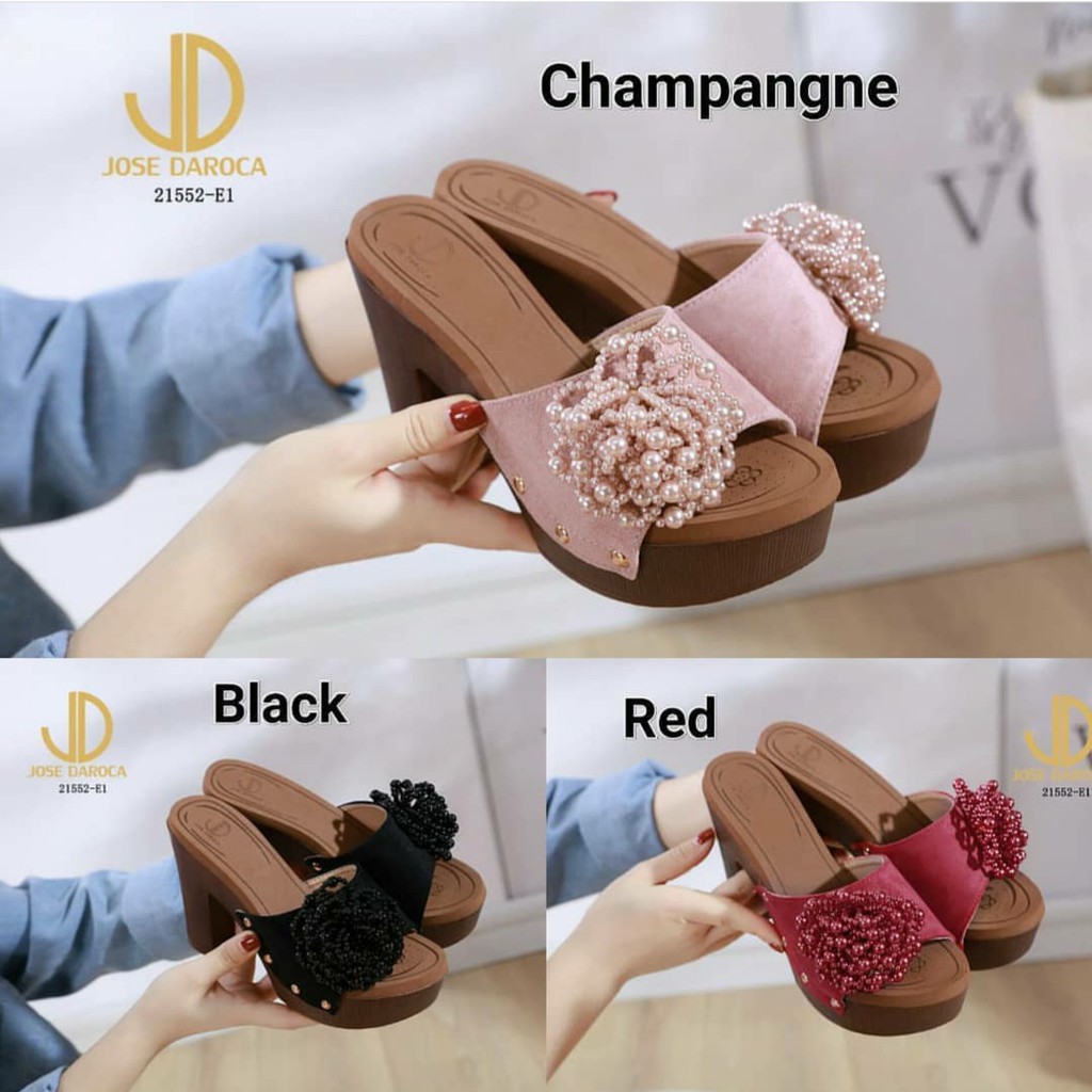 herdian dr 055 bunga sandal heels wanita