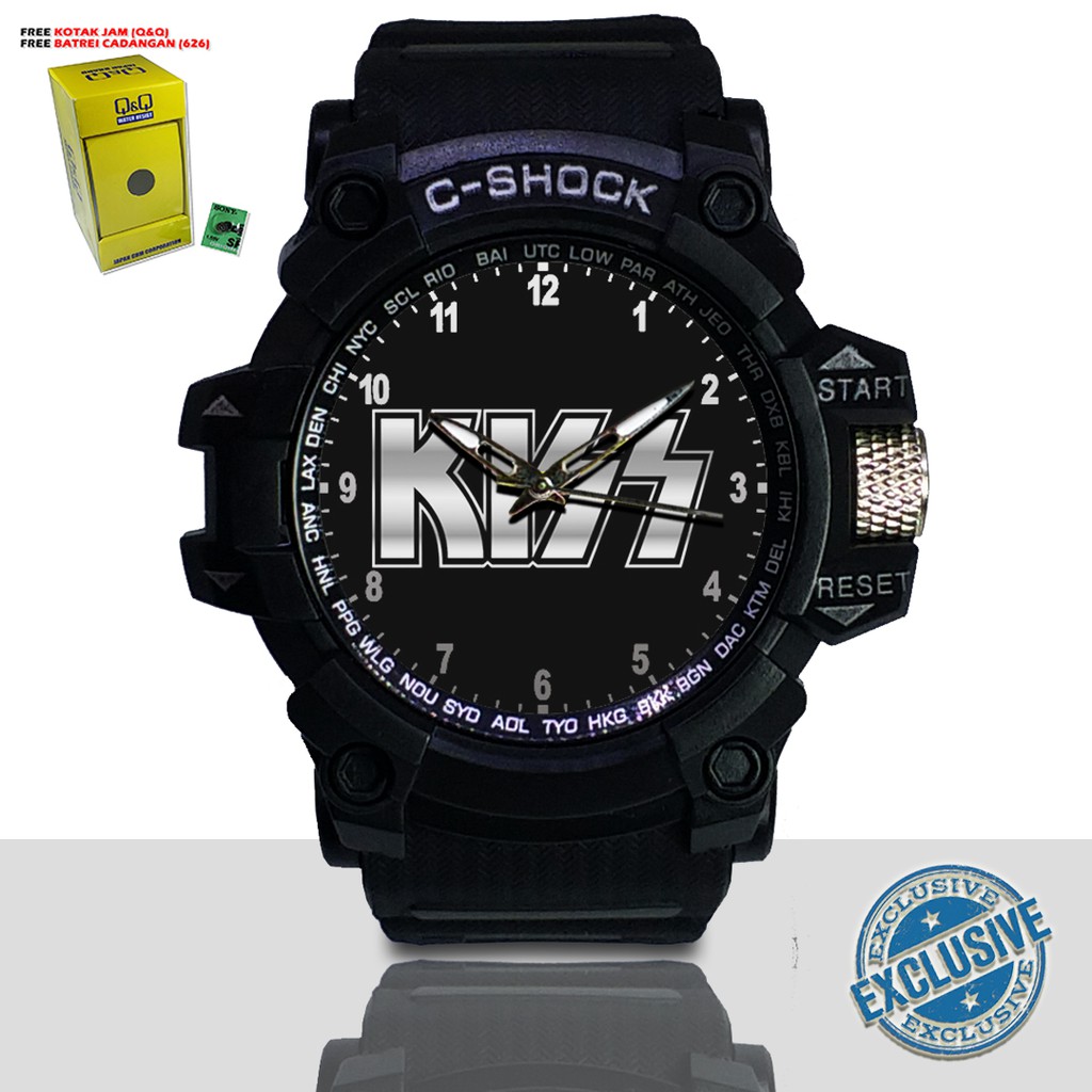 (EXCLUSIVE ) JAM TANGAN KISS WATER RESIST FREE BOX DAN BATREI - NO.5