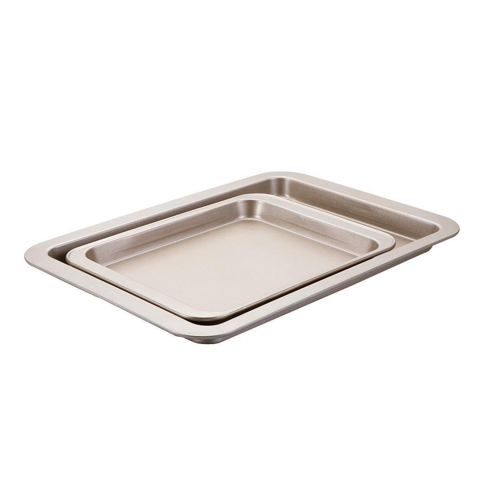 Solighter Pizza Pan Carbon Steel Bakeware Piring Pizza Rumah &amp; Dapur