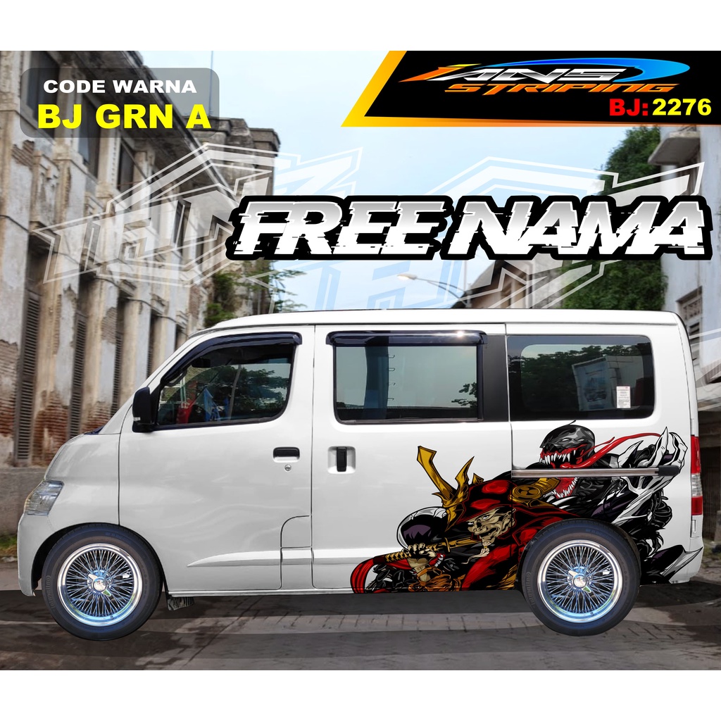 STIKER VARIASI MOBIL GRANMAX / VARIASI STIKER MOBIL LUXIO / STICKER DECAL BODY SAMPING MOBIL AVANZA XENIA / STIKER MOBIL