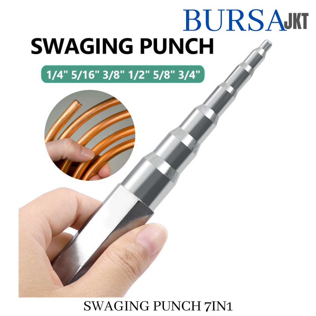 SWAGING PUNCH TOOL CT-96 PELEBAR PIPA AC TEMBAGA 7IN1