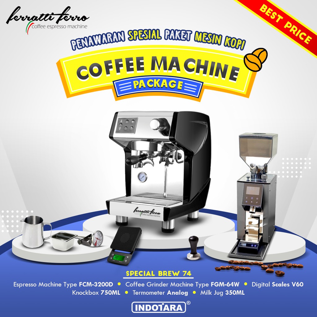 Paket mesin kopi Espresso Special Brew 74 - 75 - 76