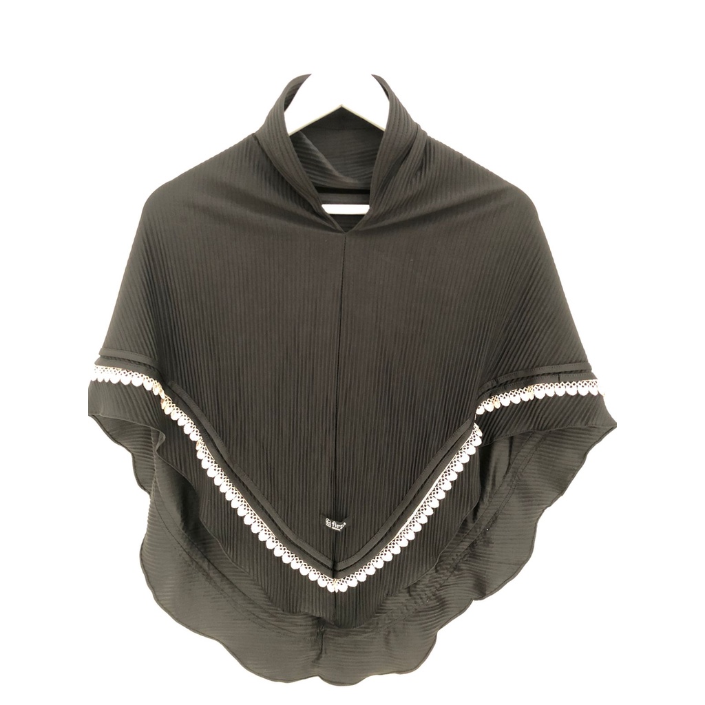 JILBAB INSTAN PLISKET RENDA ATAS