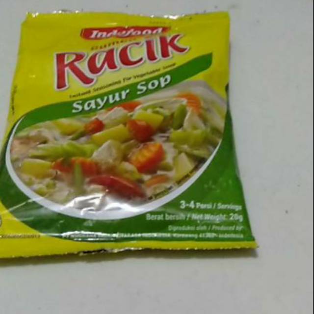 

Racik Indofood sayur sop