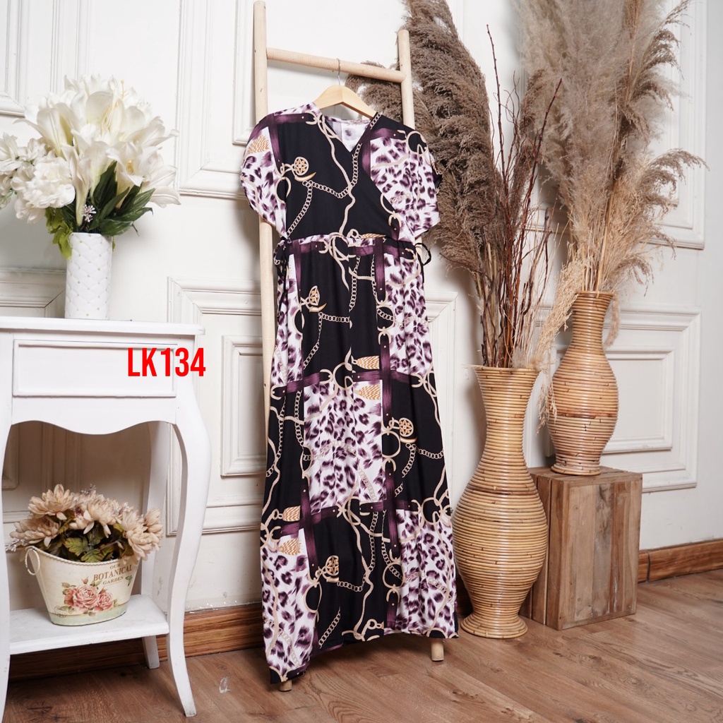 Daster Kimono Busui Panjang Semata Kaki Daster Viral Kekinian-LK134