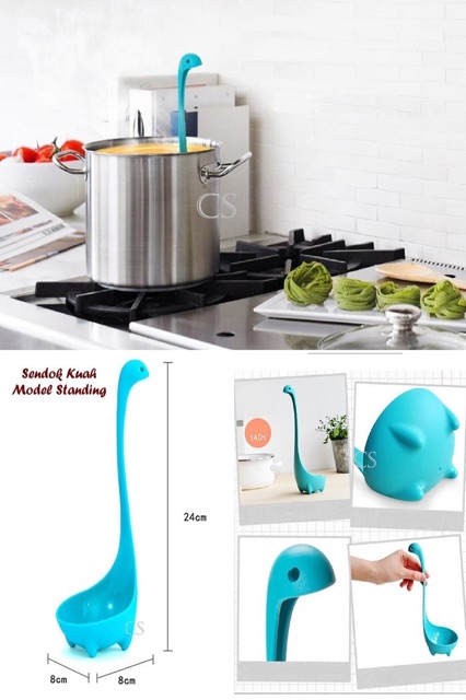 Sendok kuah unik model standing spoon tahan 140 derajat