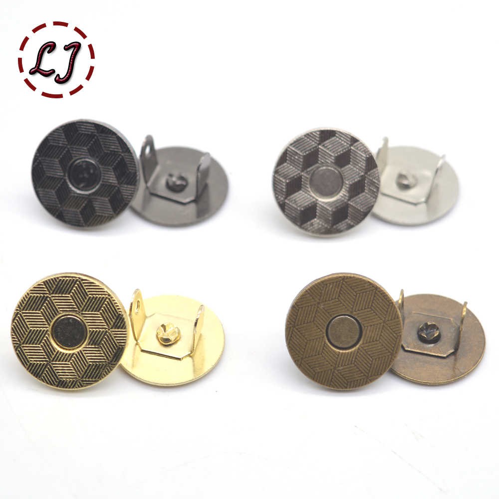 MAGNETIC SNAP / MAGNET BATIK TIPIS / WARNA GOLD , BRONZE (ATG), &amp; NIKEL 18MM / MIN 100PCS