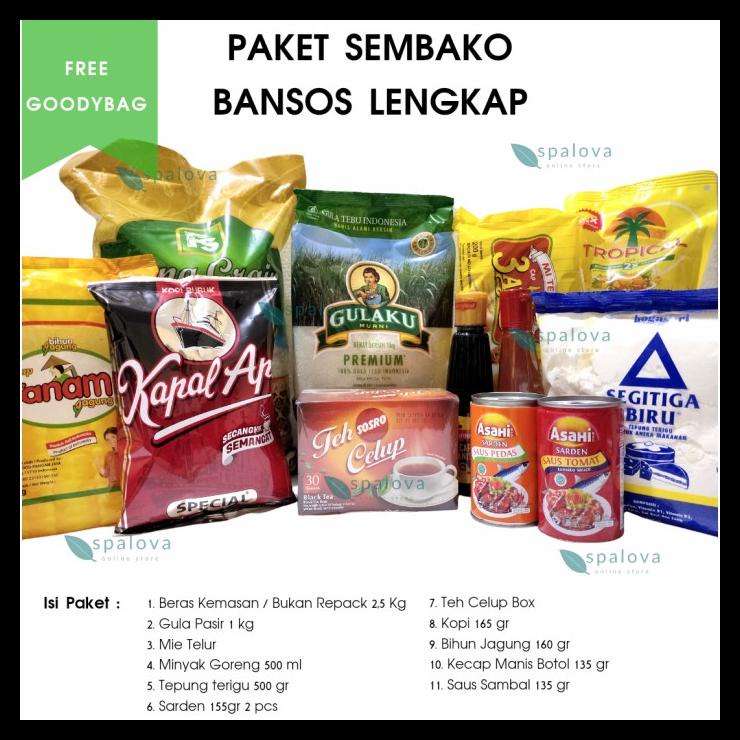 

Paket Sembako Bansos Lengkap