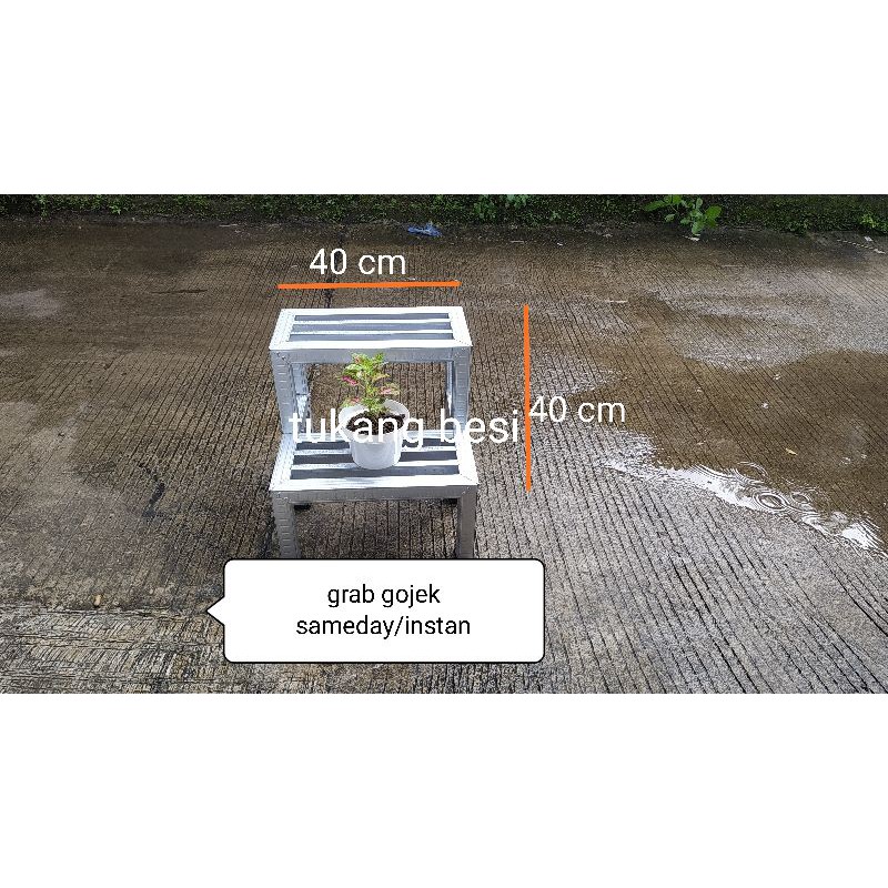 rak susun 40 cm 2 tingkat