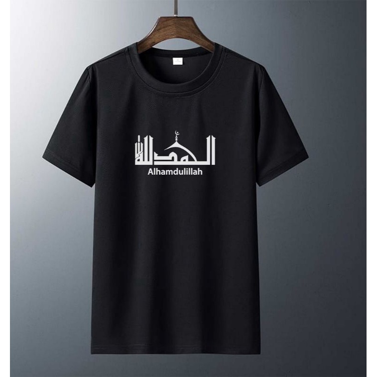 kaos alhamdulillah / kaos tulisan arab Alhamdulillah / kaos kaos arab
