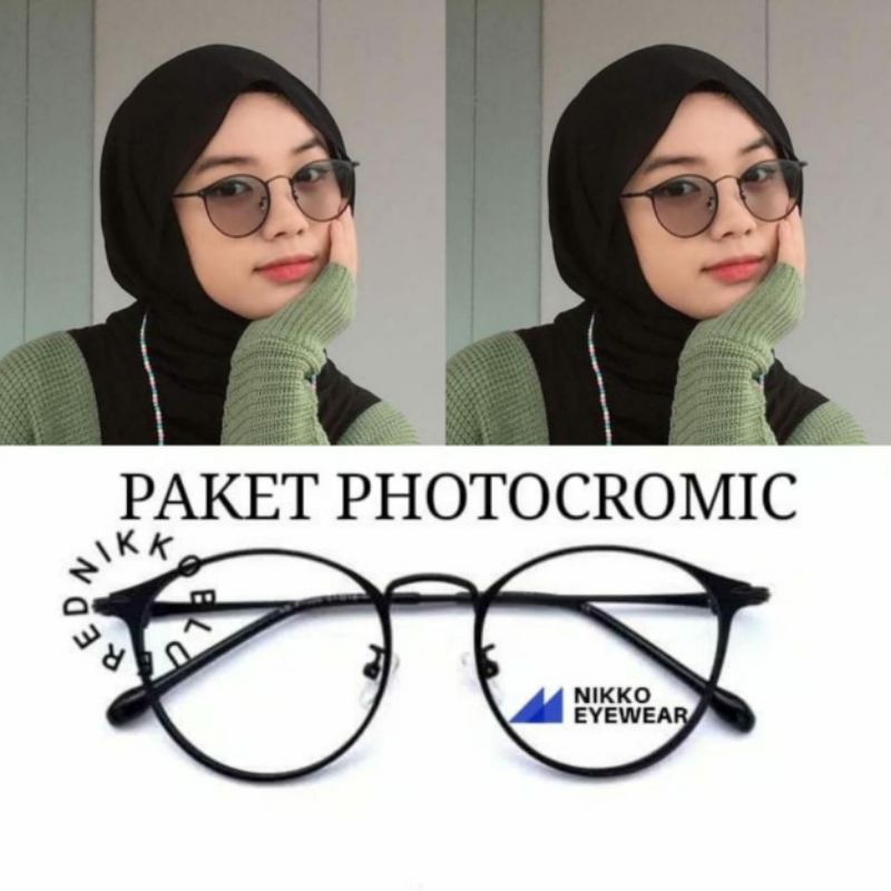 Paket kacamata 1326, Gratis Lensa Photocromic , Kacamata Antiradiasi, Kacamata Minus,