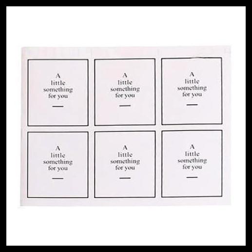 

1 Sheet 6 Pcs A Little Something For You Stickers Stiker Label Gift