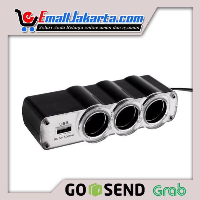 TRIPLE CAR PLUG + USB WF-0120