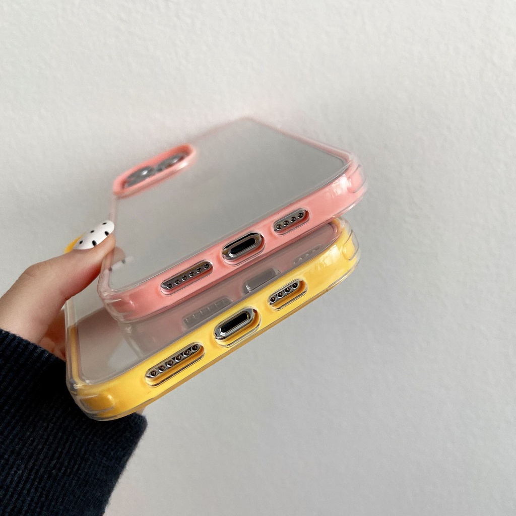 Soft case Transparan Warna Polos Untuk Iphone 13 / 12 11 x / xr / xsmax 7 / 8plus