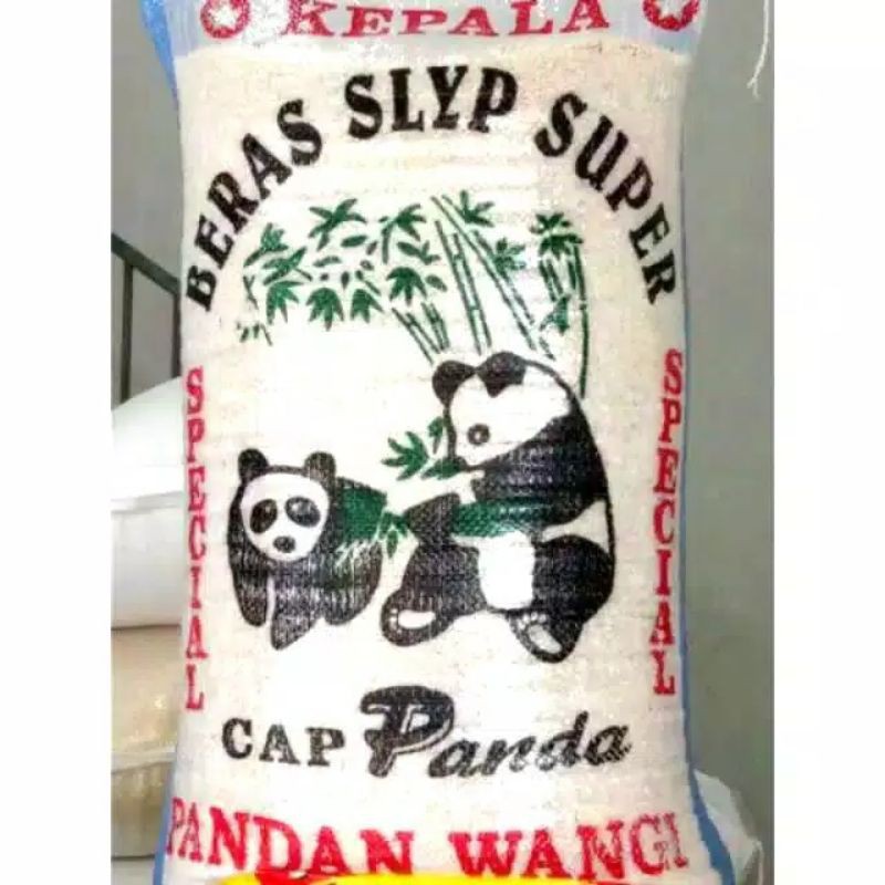 

Beras merek cap Panda 20kg putih wangi pulen enak bisa gojek