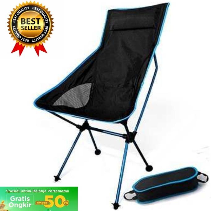 Kursi Lipat Portable JOCESTYLE Collapsible Folding Fishing Chair High