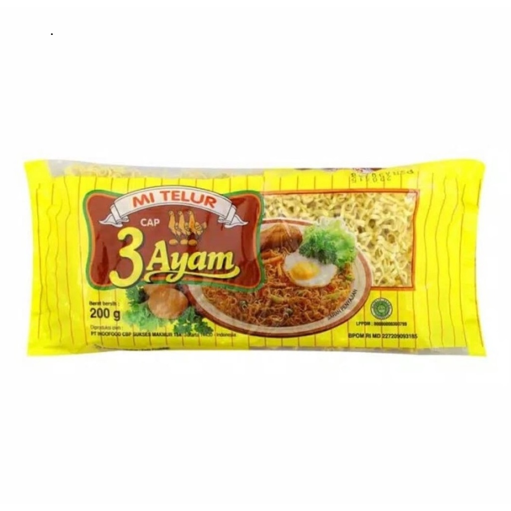 

MIE TELUR CAP 3 AYAM 200GR 1 PC