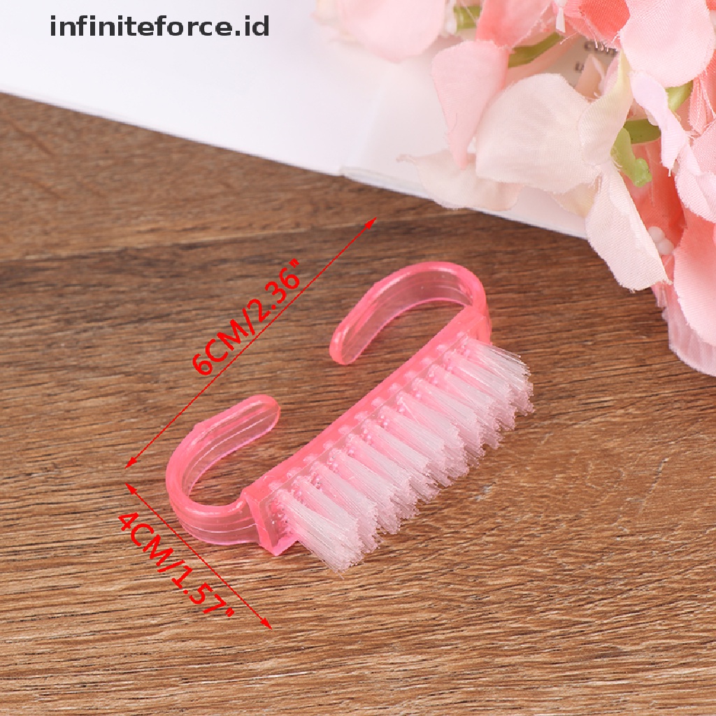 Infiniteforce.id 10pcs / Set brush Pembersih Debu Kuku Untuk nail art / Manicure