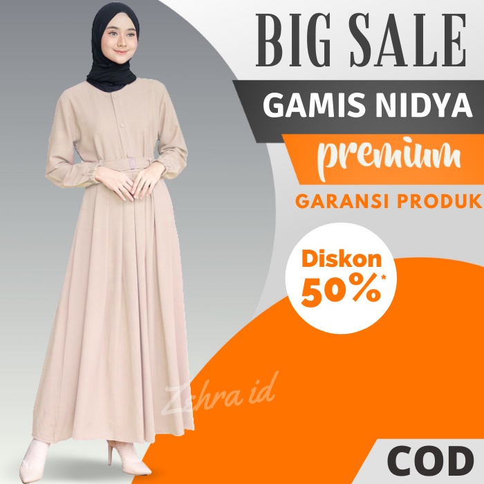 Baju Kondangan Wanita Kekinian Ibu Muslim Terbaru 2021 Gamis Dewasa Pesta Pengajian Busui Murah Simple