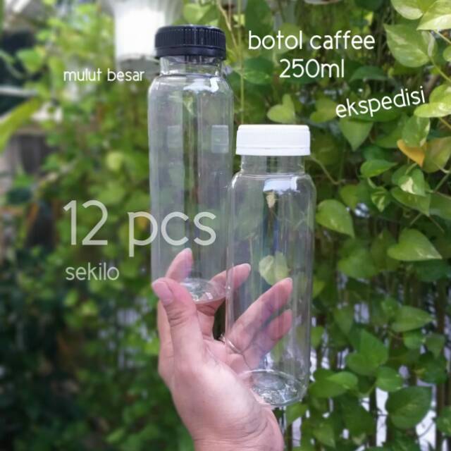 [12 pcs] botol 250ml botol caffee tebel ekspedisi peking dus