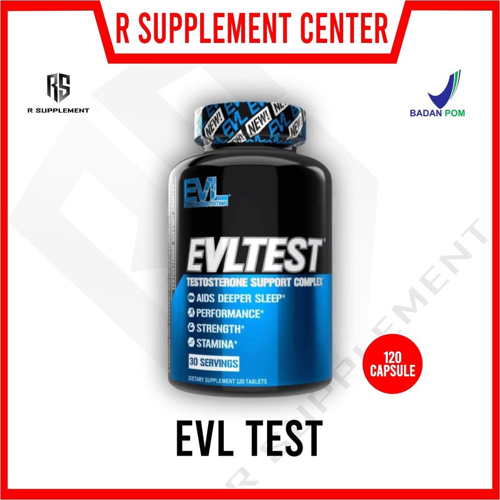 EVL Test 120 caps (Testo Booster) SUplemen fitness malang