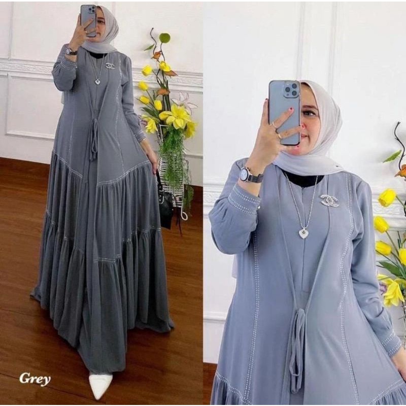 DRESS MUSLIM, baju wanita, baju gamis, dress, gamis, Baju gamis, fashion wanita, Diana Dress