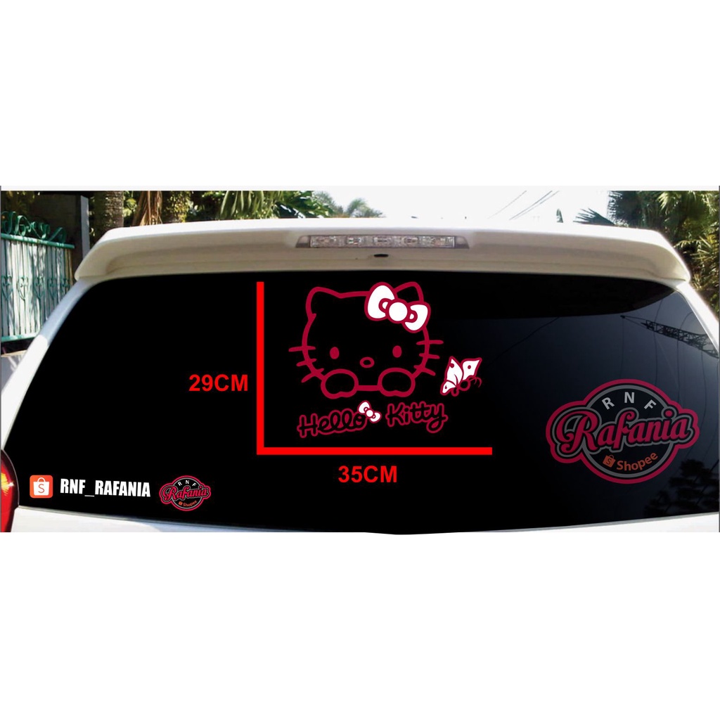 Stiker Mobil Hello Kitty Stiker hello Kitty stiker dinding hello kitty