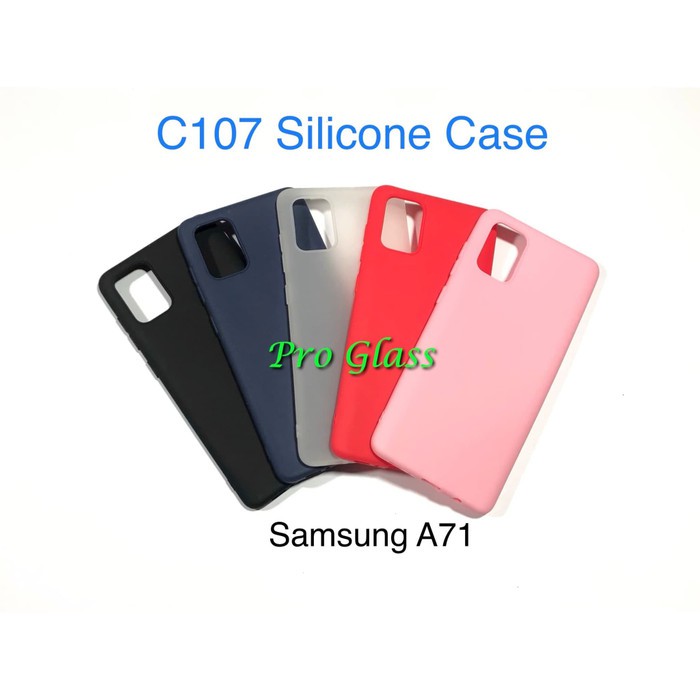 C107 Samsung A71 Colourful Ultrathin Silicone Case / Matte Case