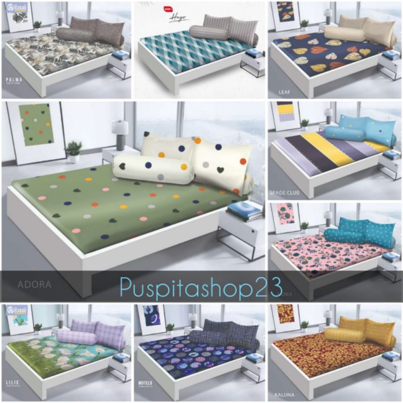 READY Sprei King Size - Sepray Hawaii By California & My Love Uk 180x200 Tinggi 20cm Minimalis Editi