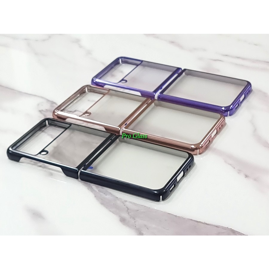 Samsung Z Flip 3 / Fold 3 Premium Clear Chrome Case HardCase Slim